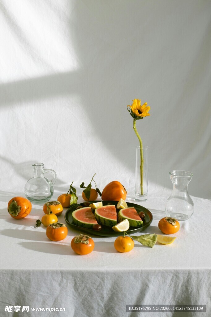 静物水果花卉优雅摆拍