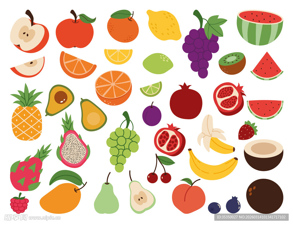卡通水果图案