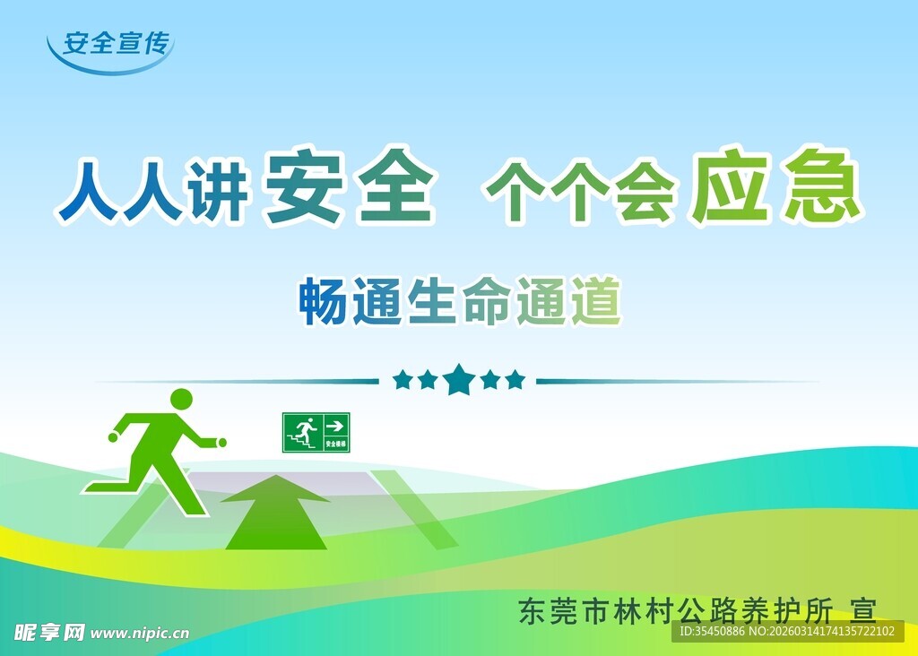 人人讲安全 个个会应急海报