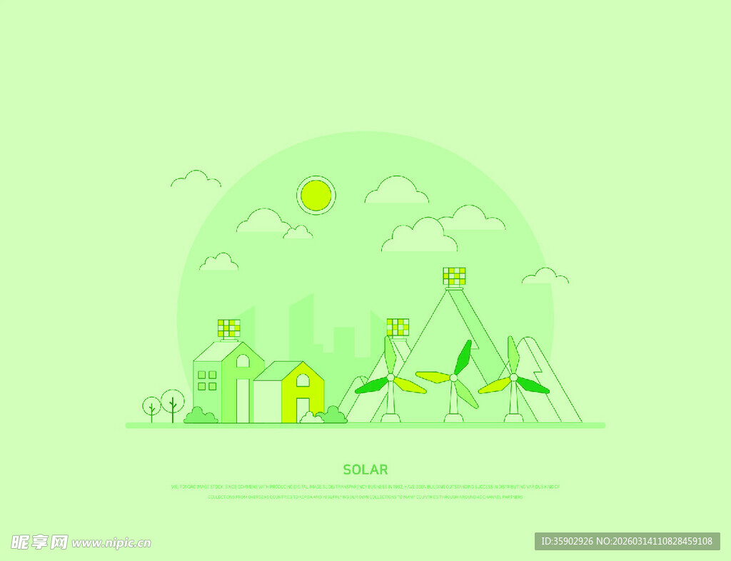 绿色家园中的休闲生活