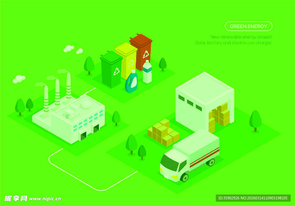 绿色环保工业场景模型