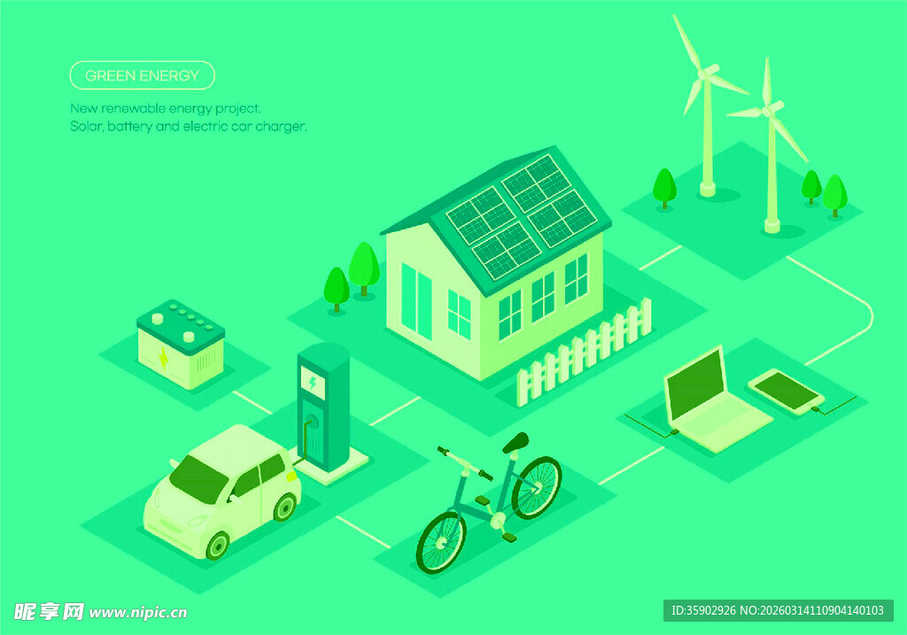 绿色环保的可持续生活场景