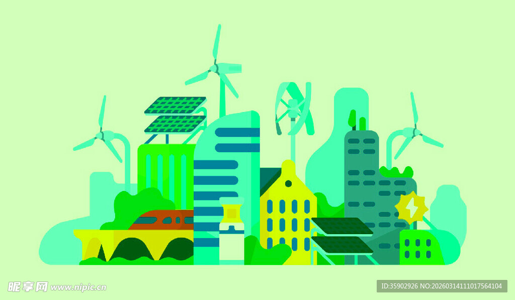 绿色环保城市景观