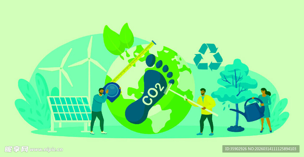 绿色环保行动共建美好家园