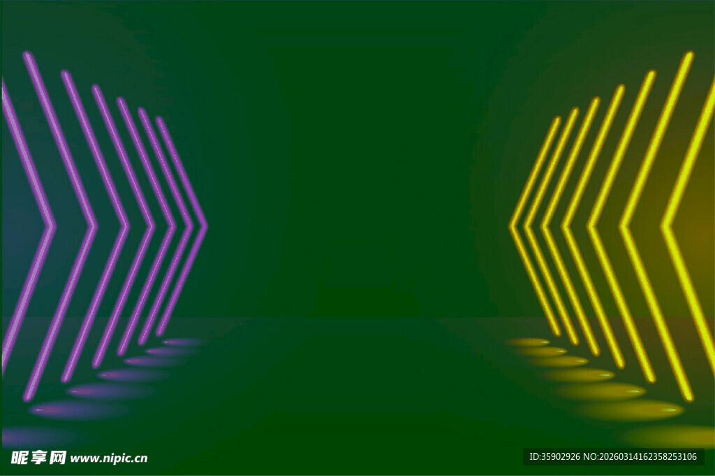 炫彩箭头通道背景图