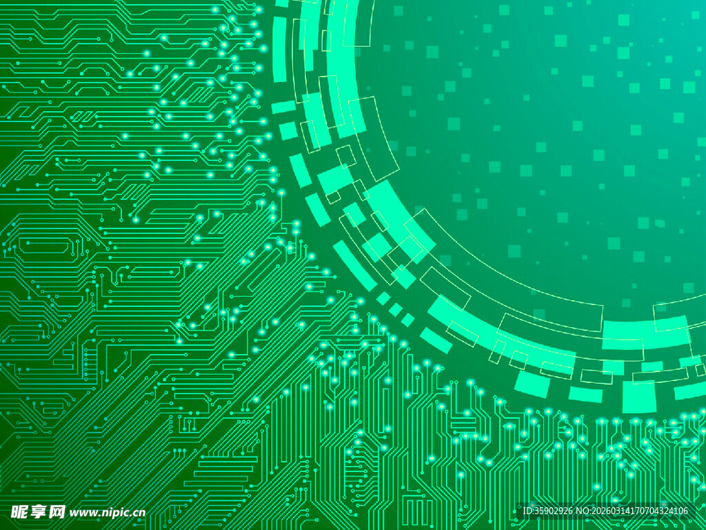 绿色梦幻大脑状发光图案