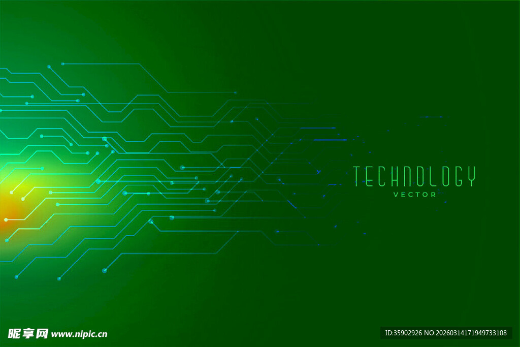 绿色科技感背景画面