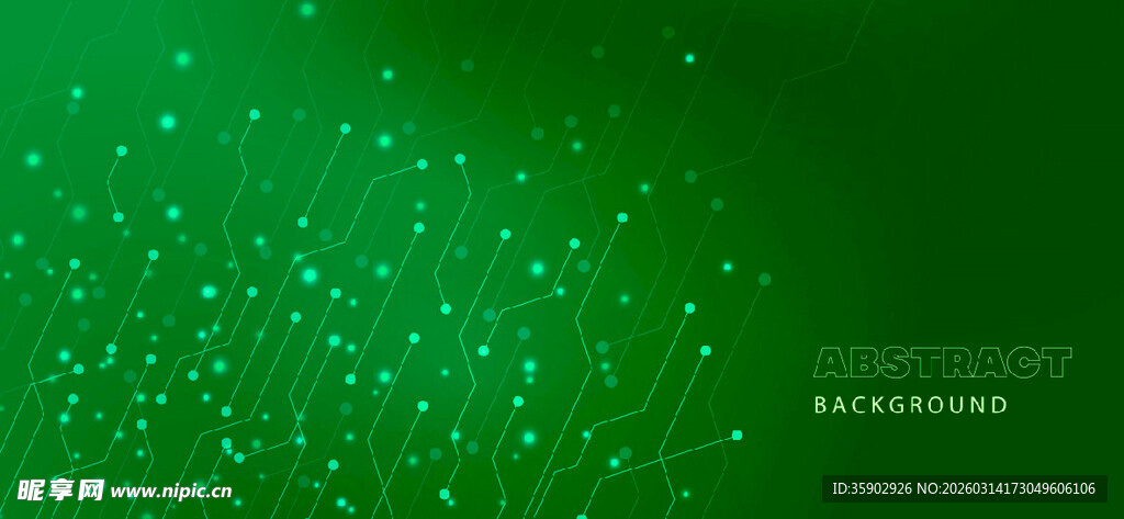 绿色闪烁粒子背景