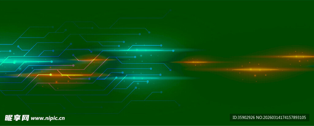 炫彩流动光影背景图