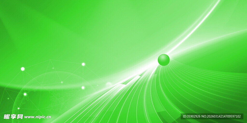 绿色动感线条背景图