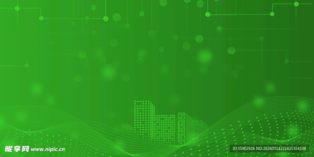 绿色科技风背景图案