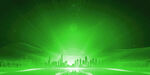 绿色光芒背景特效