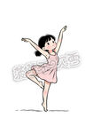 翩翩起舞的可爱芭蕾女孩