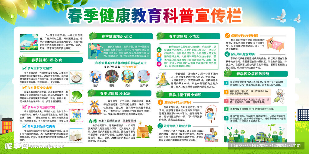 春季 健康教育宣传栏
