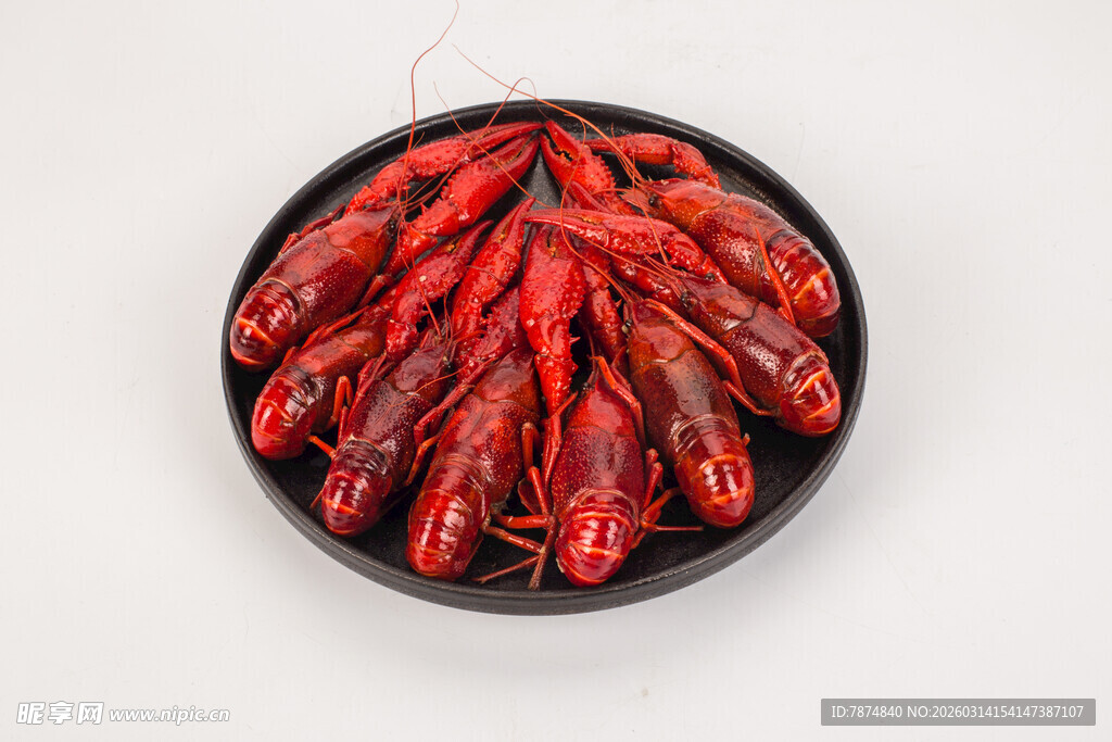 一盘美味小龙虾