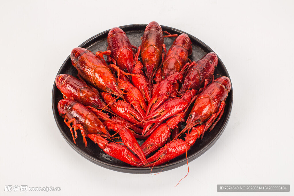 一盘美味小龙虾