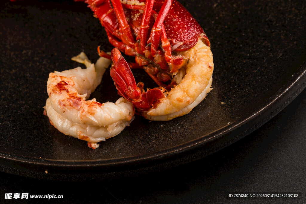 美味小龙虾特写