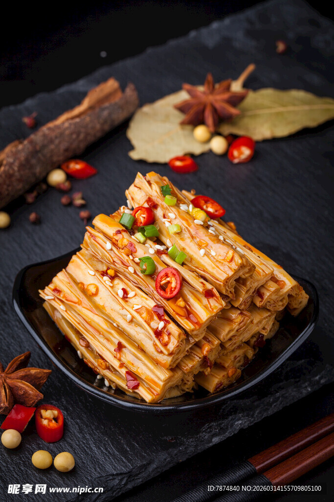 美味卤腐竹 香料相伴