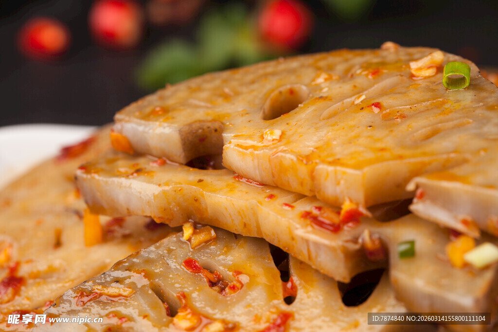 香辣美味凉拌藕片