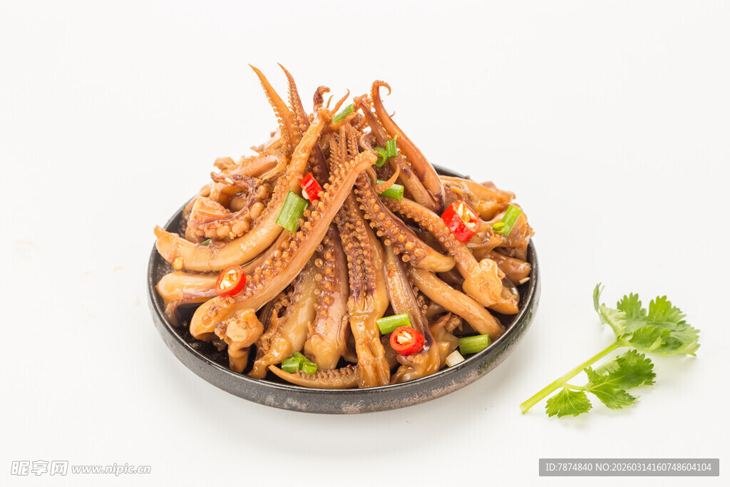 香辣美味的油炸鸭舌