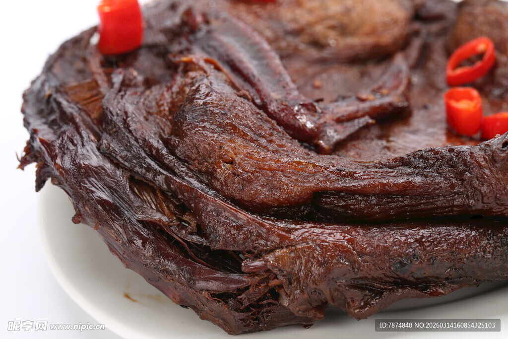 美味卤制鸭货 色泽诱人