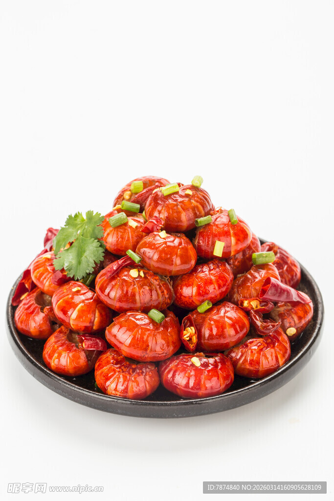 美味麻辣小龙虾一盘