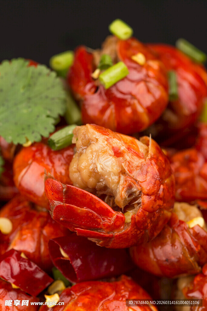 美味诱人的麻辣小龙虾