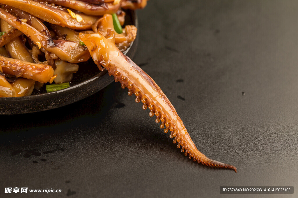 美味爆炒鱿鱼须