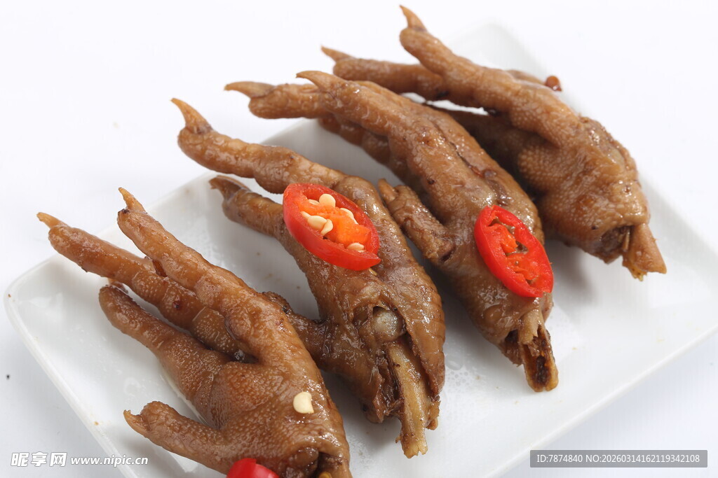 香辣卤鸡爪