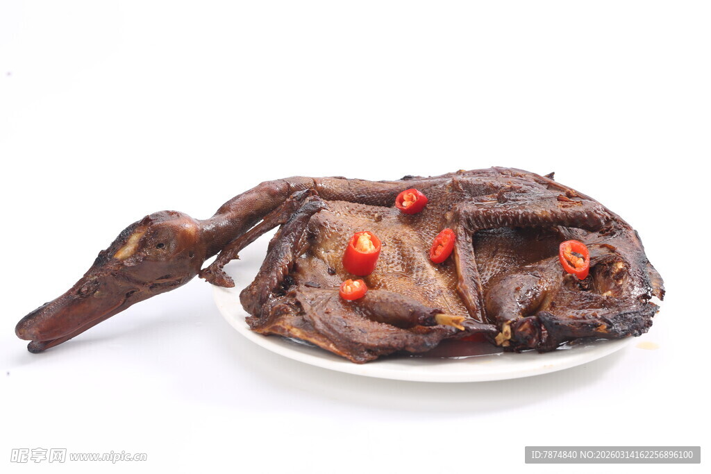 卤味烤鸭 色泽诱人