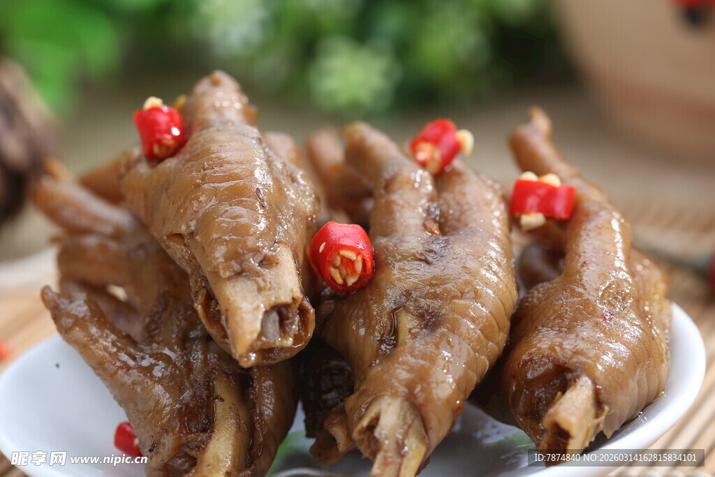 香辣卤鸡爪