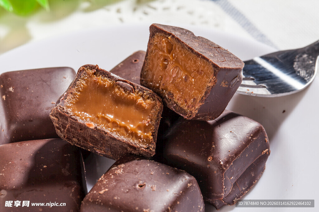 美味夹心巧克力块