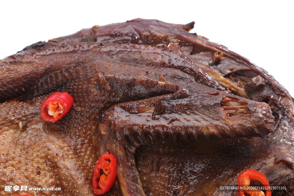 卤香四溢的美味烤鸡