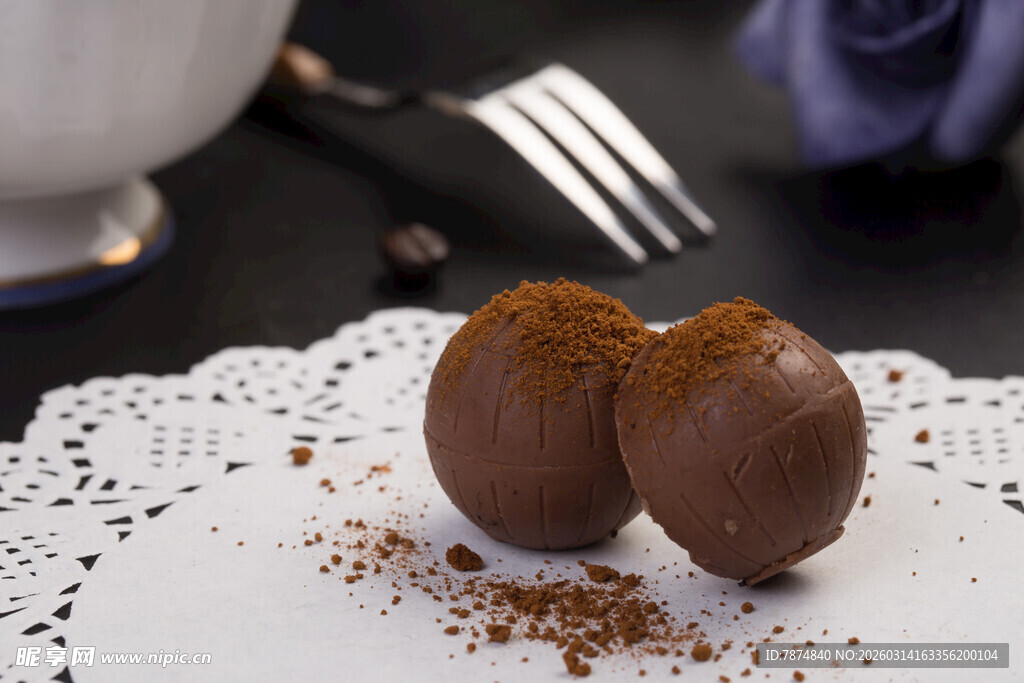 美味巧克力松露球