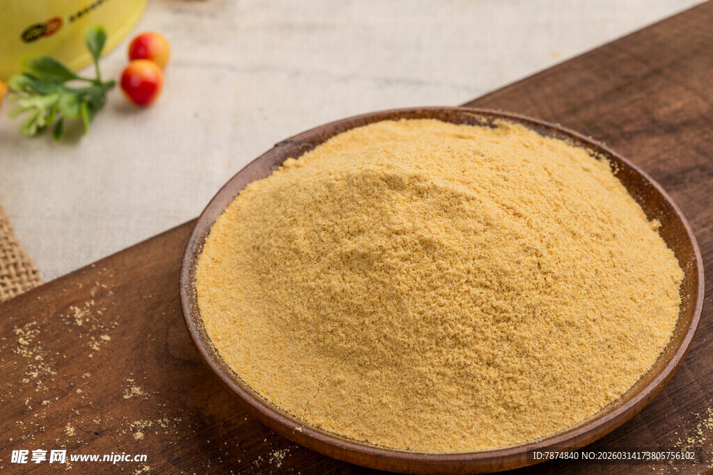 碗中黄色粉末 营养食材