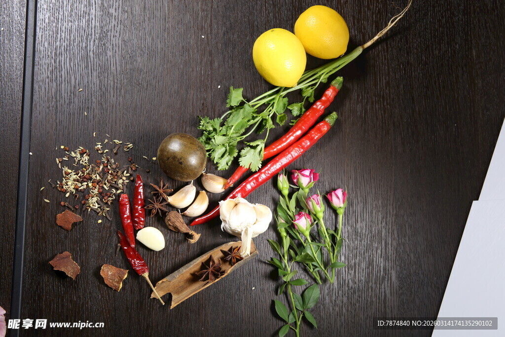 多样食材展示 烹饪好选择