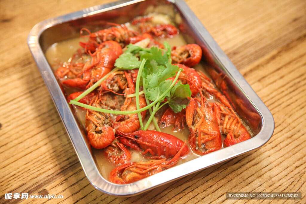 美味诱人的香辣小龙虾