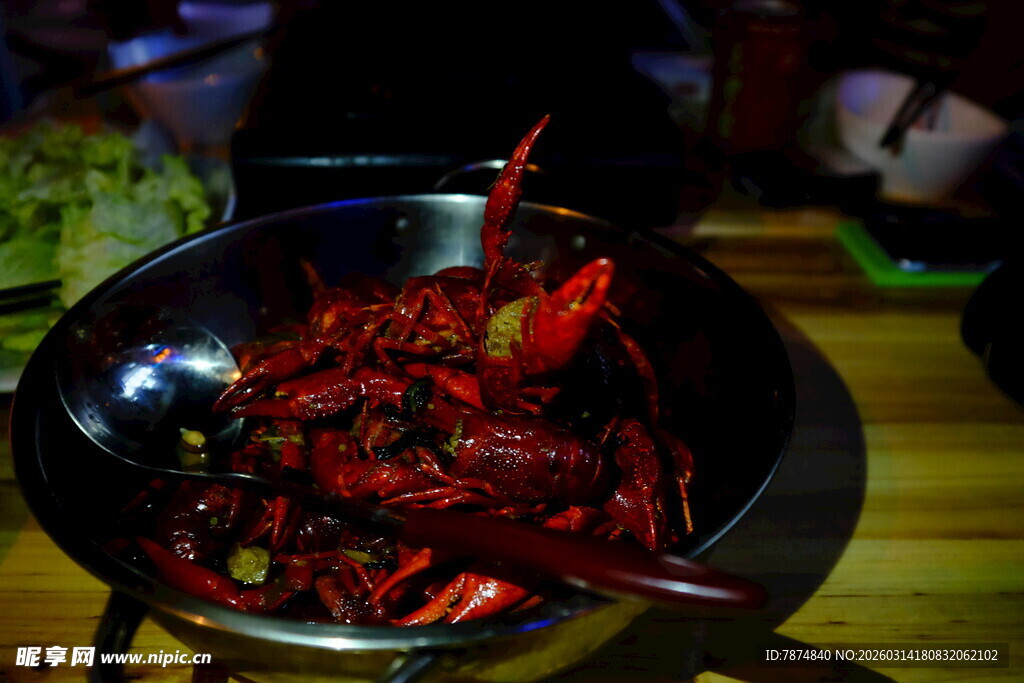 美味诱人的香辣小龙虾