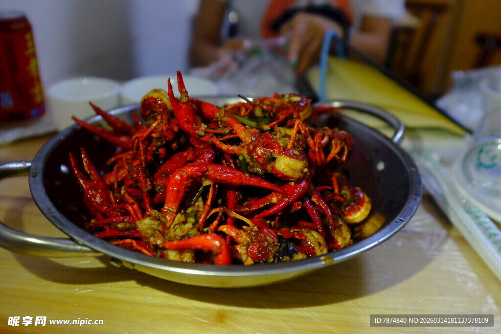 美味诱人的香辣小龙虾