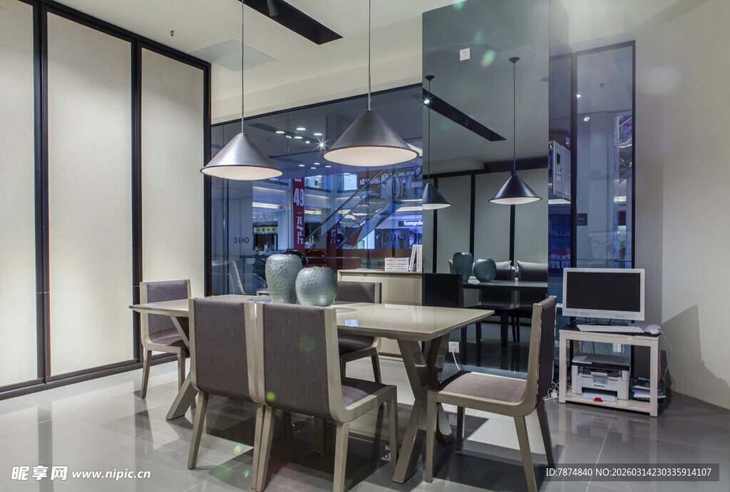 现代简约风格会议室场景