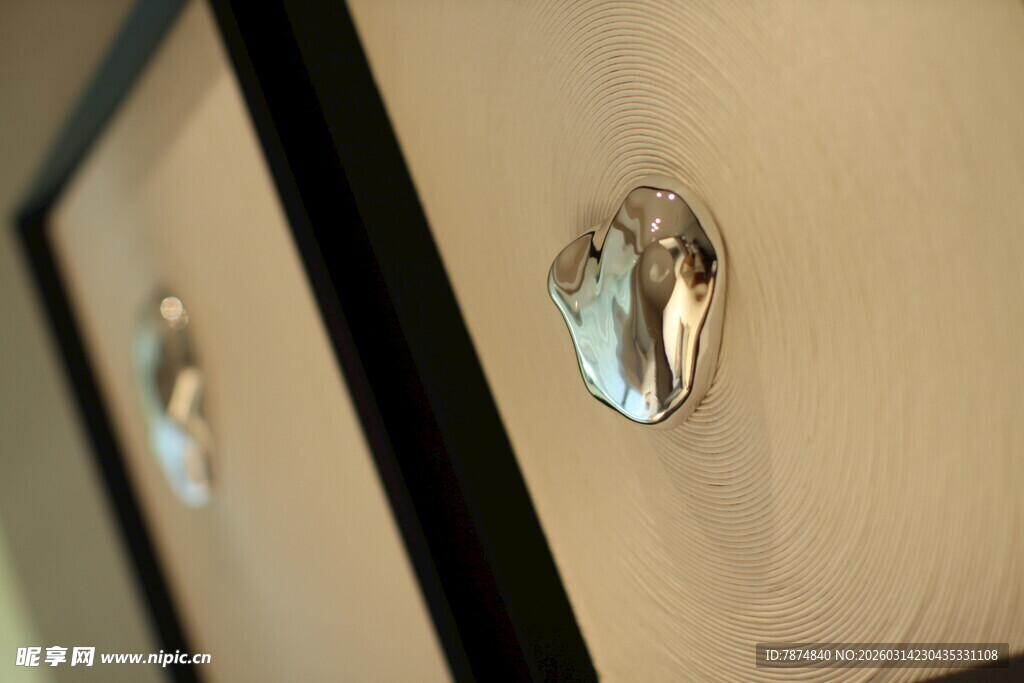 精致抽屉拉手特写