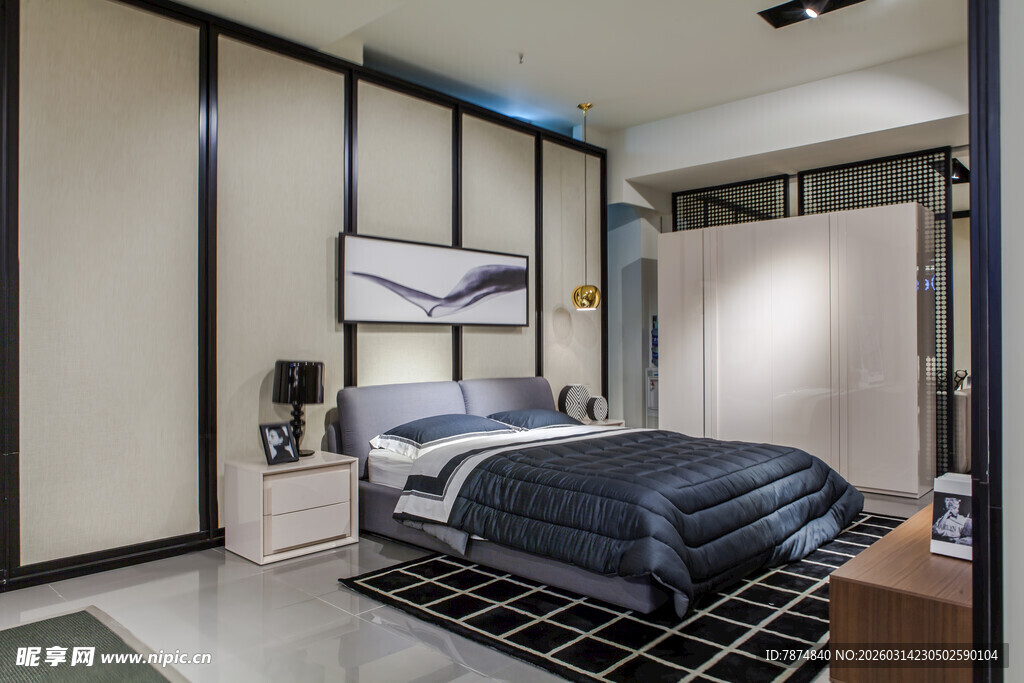 现代简约风格卧室空间