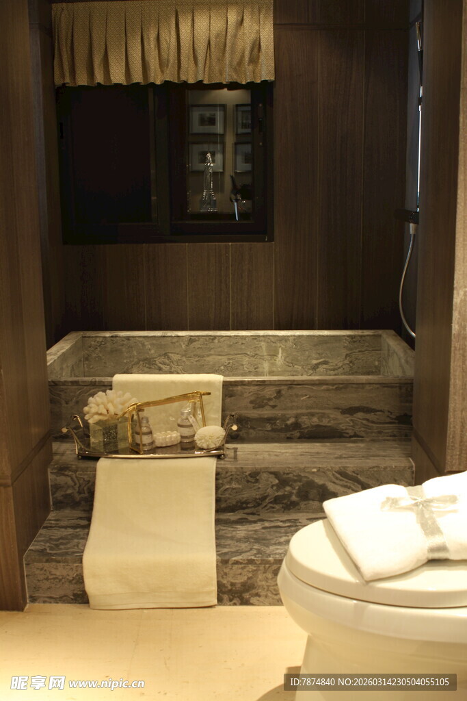 豪华浴室场景展示