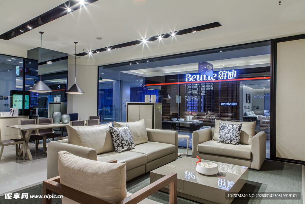 现代风格客厅家具展示