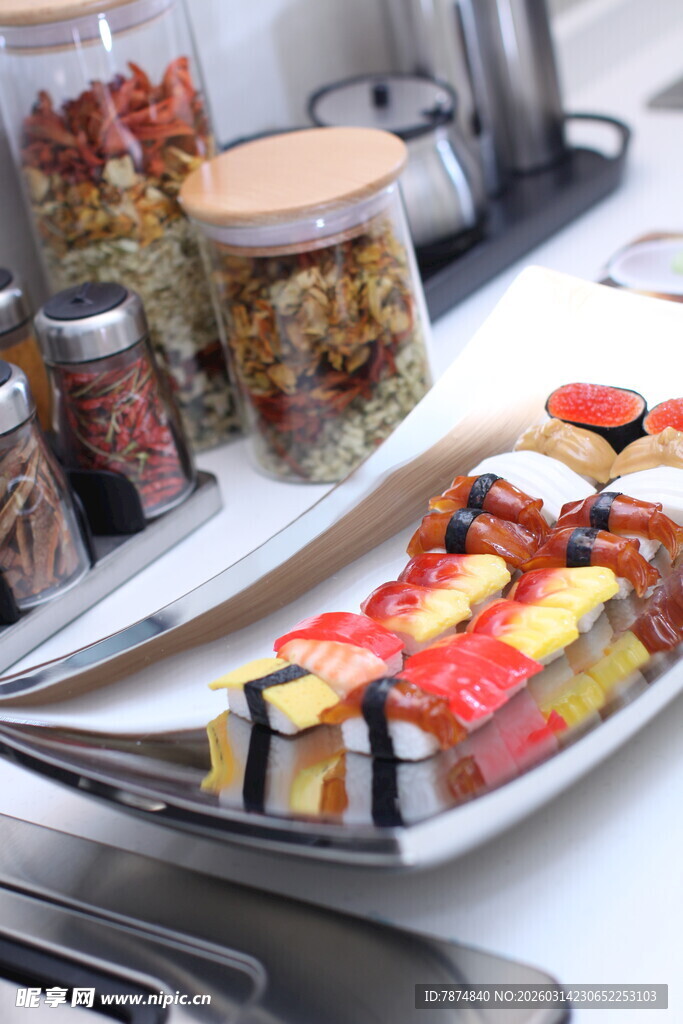 多样蔬果美食摆盘展示