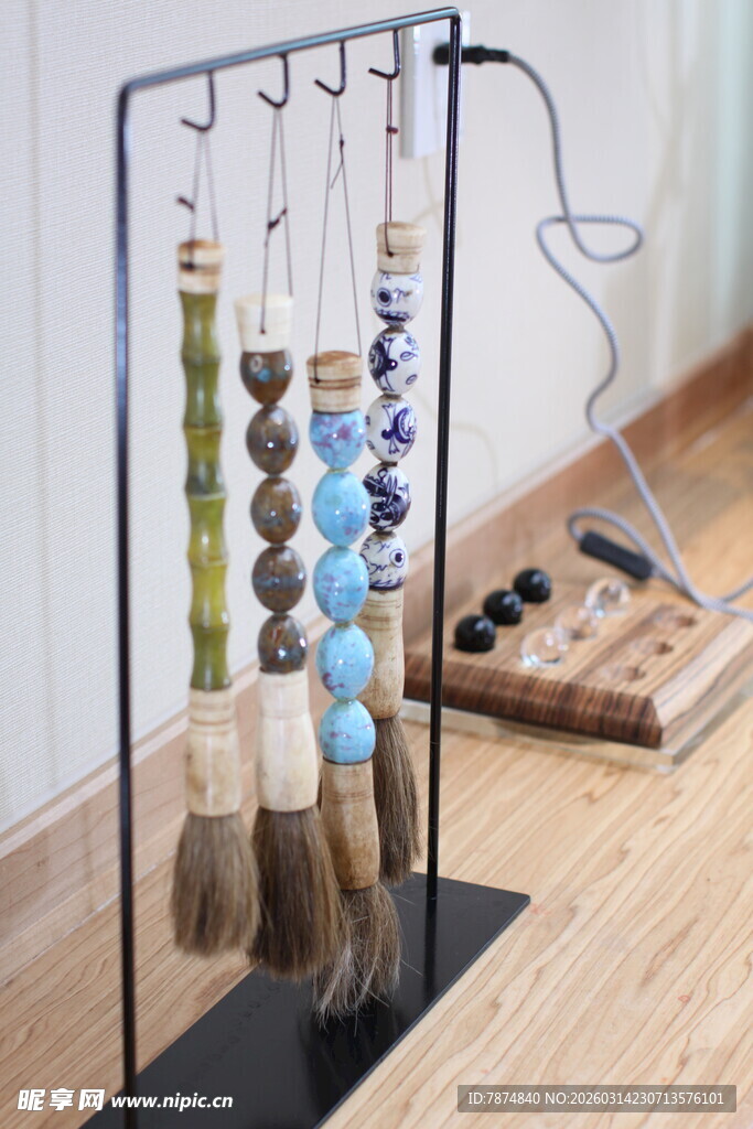 创意毛笔架 古韵文房器具