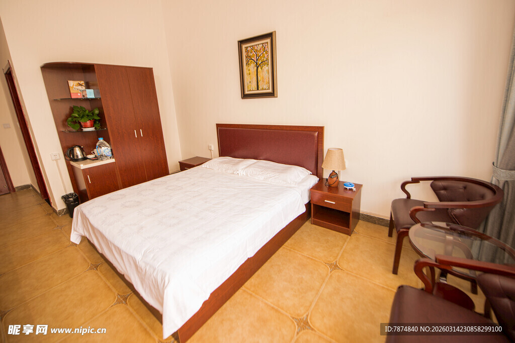 简约温馨卧室室内场景