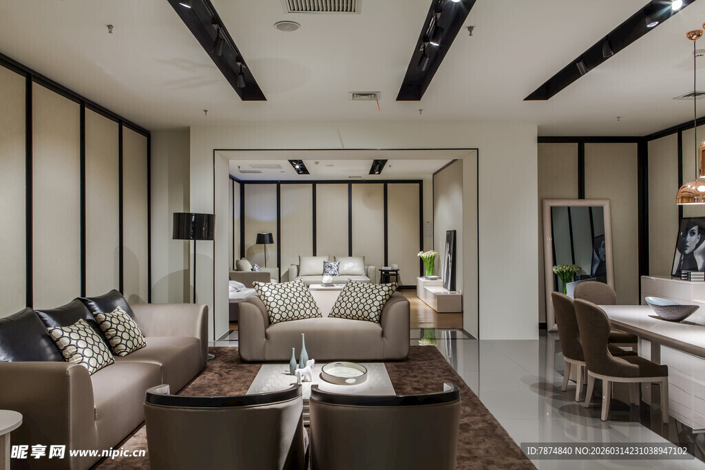 现代简约风格客厅室内设计