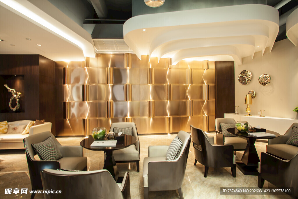 现代豪华餐厅室内装饰
