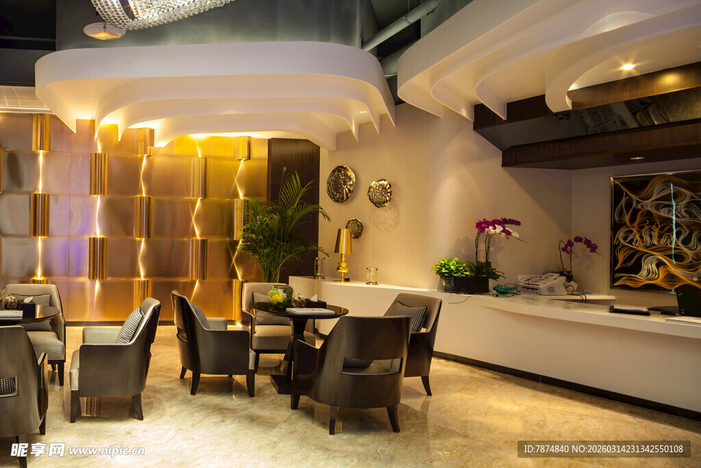 现代时尚的餐厅室内空间